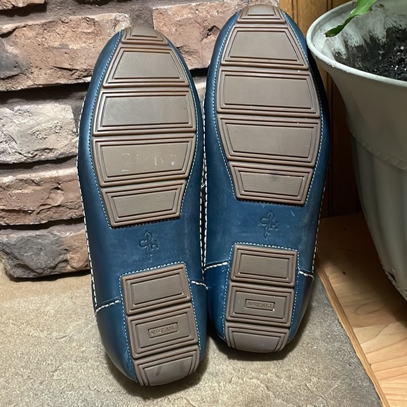 Mens Cole Hann Nike Air Blue Leather Loafer - Picture 10 of 10